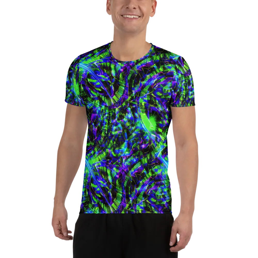 Acid Rainforest on Men's Athletic T-Shirt — Front