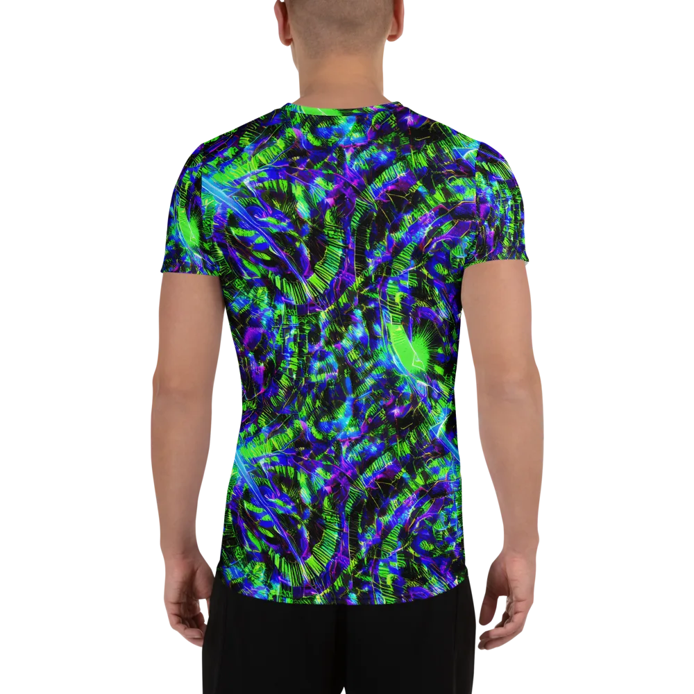 Acid Rainforest on Men's Athletic T-Shirt — Back