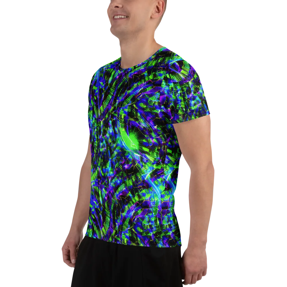 Acid Rainforest on Men's Athletic T-Shirt — Left