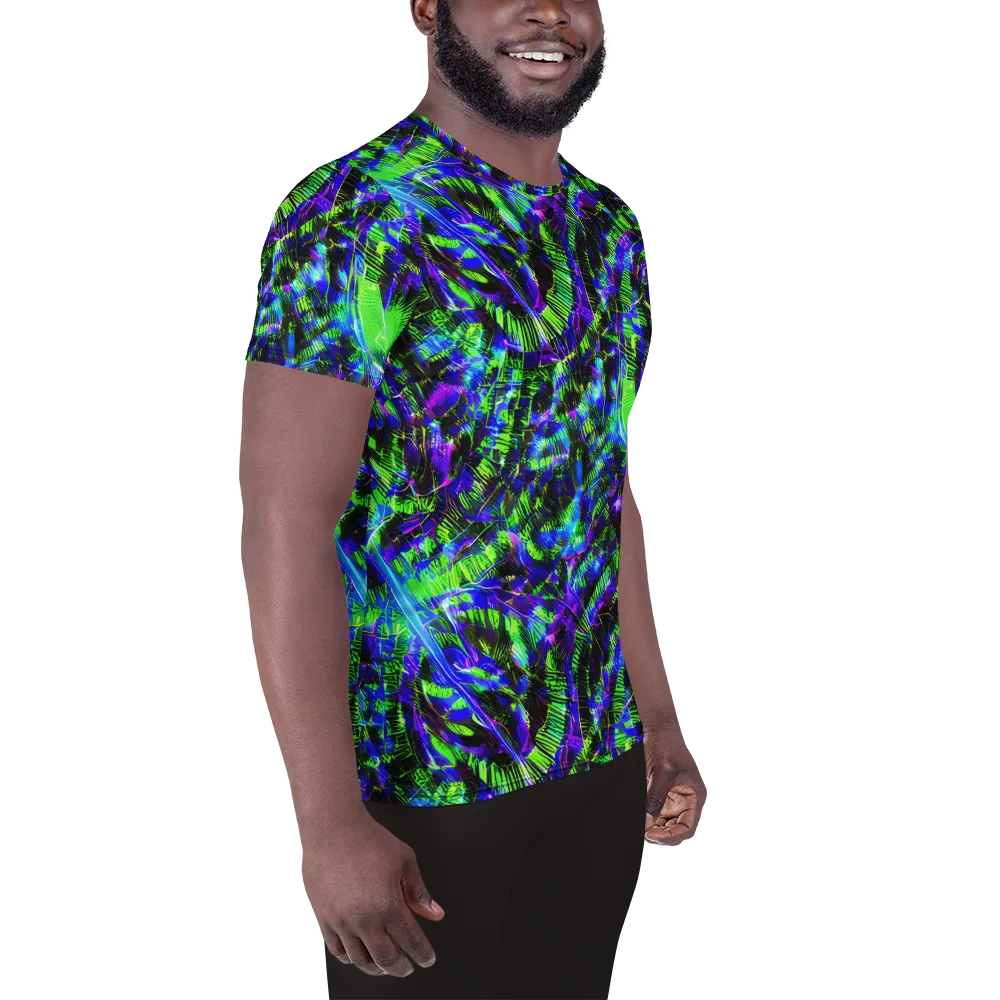 Acid Rainforest on Men's Athletic T-Shirt — Right