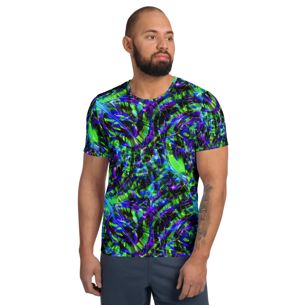 Acid Rainforest on Men's Athletic T-Shirt — Front