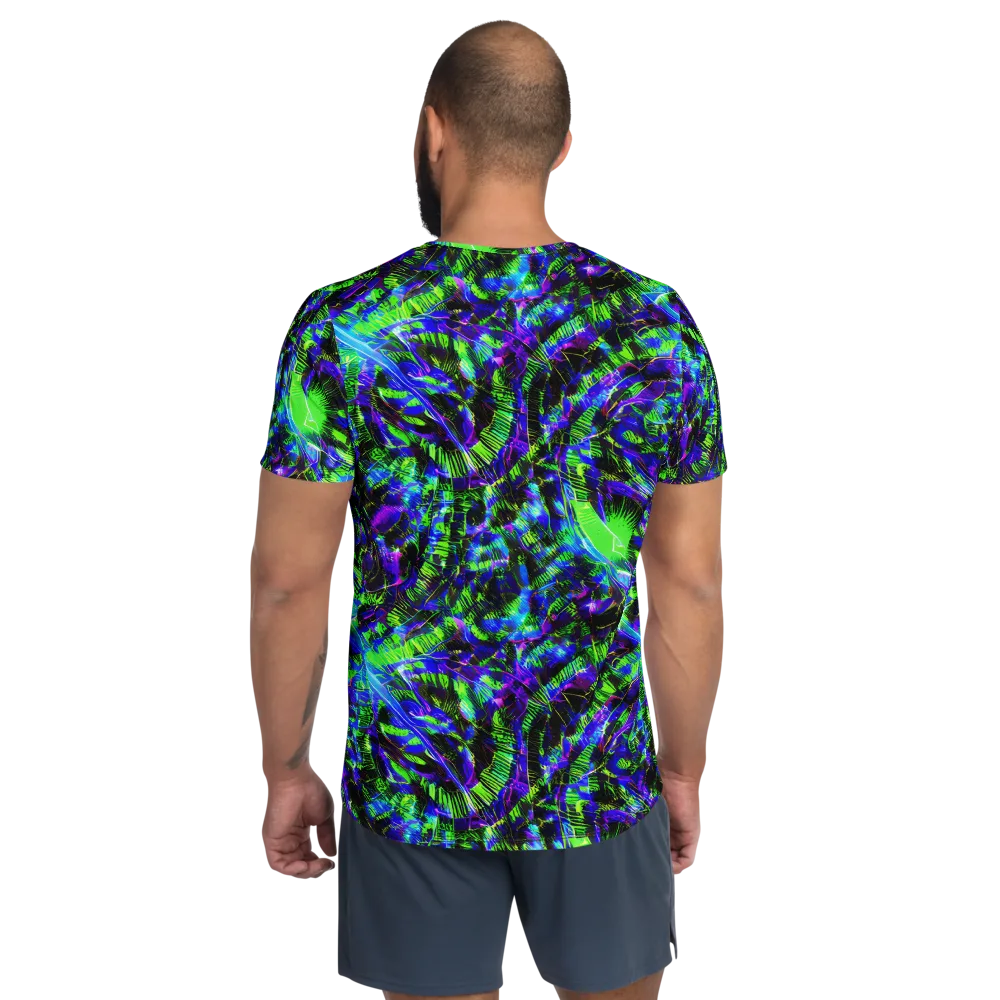 Acid Rainforest on Men's Athletic T-Shirt — Back