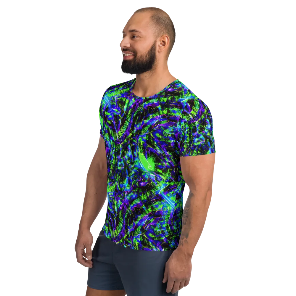 Acid Rainforest on Men's Athletic T-Shirt — Left