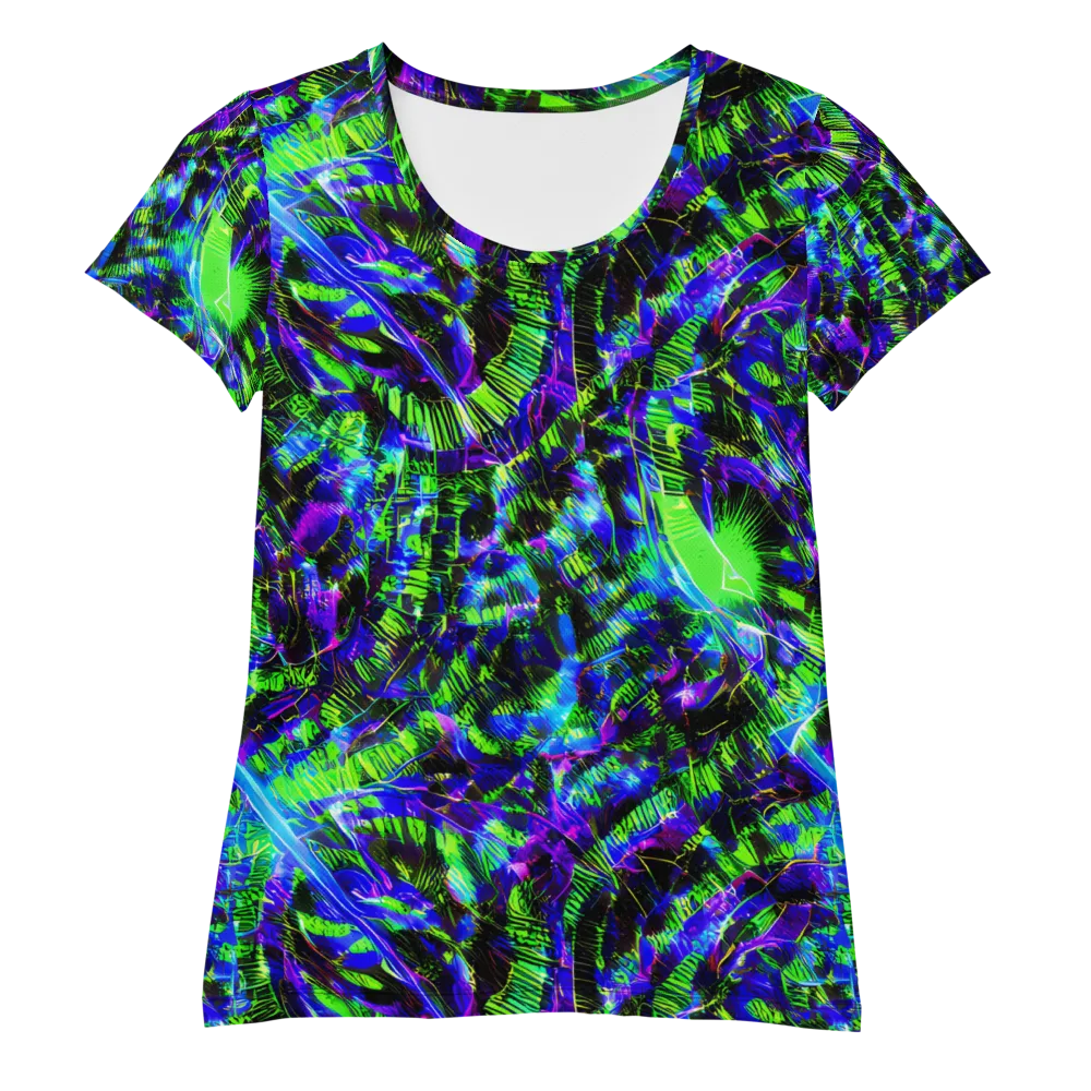 Acid Rainforest on Women's Athletic T-Shirt — Front