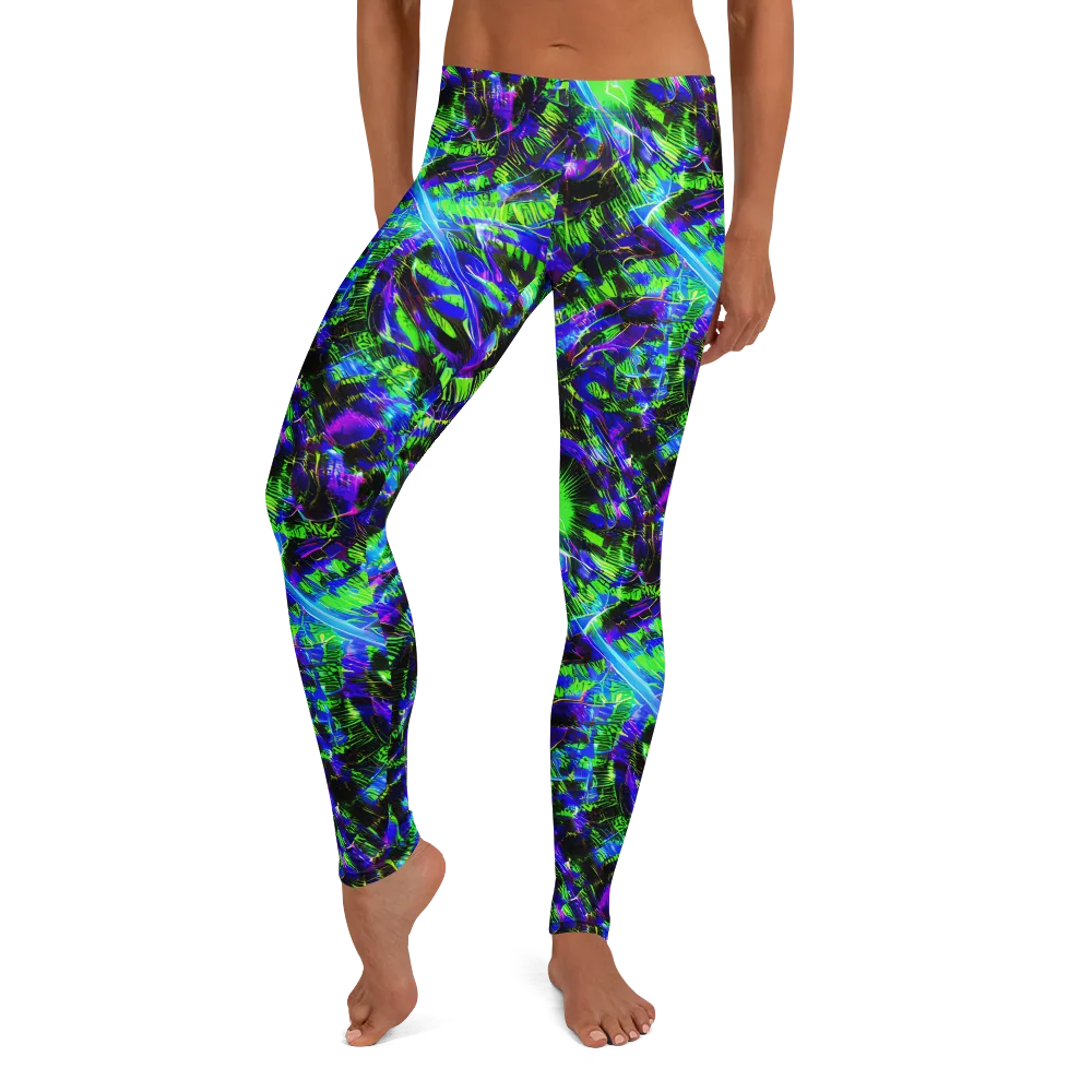 Acid Rainforest on Leggings — Front
