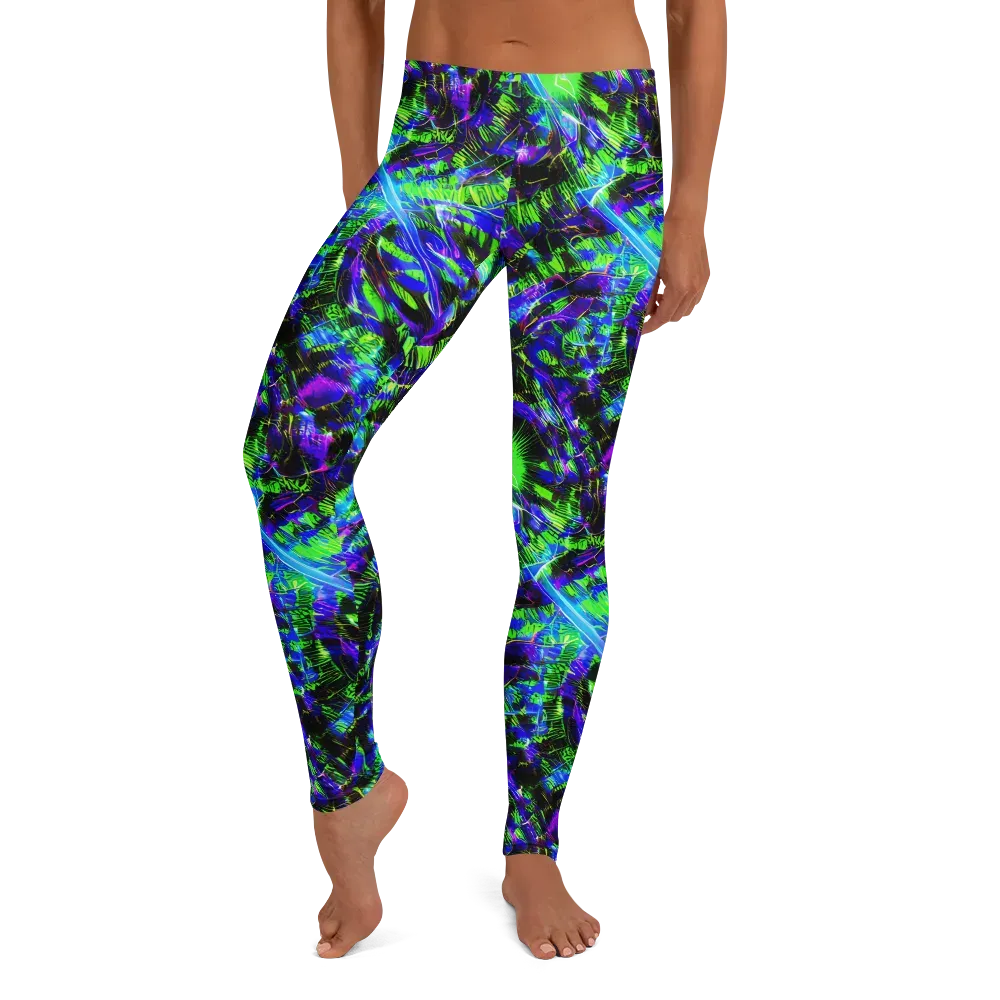 Acid Rainforest on Leggings — Front