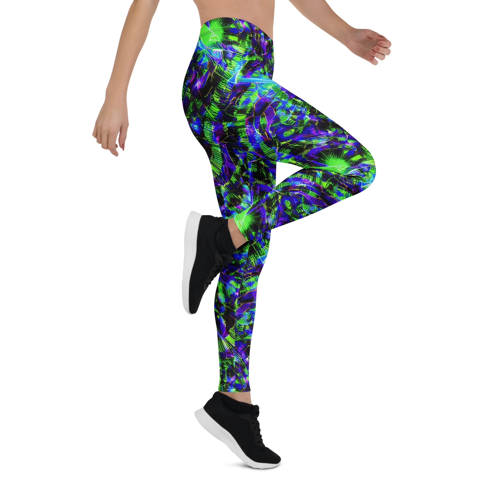 Acid Rainforest on Leggings — Right