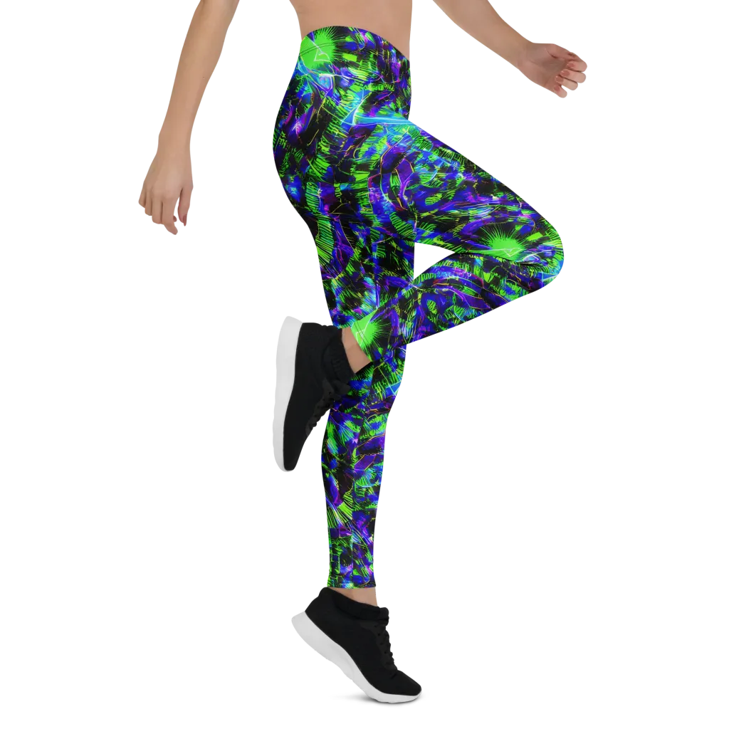 Acid Rainforest on Leggings — Right