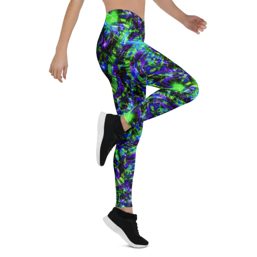 Acid Rainforest on a Leggings
