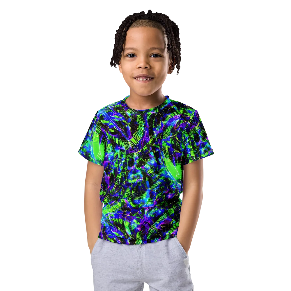 Acid Rainforest on Kids Crew Neck T-Shirt — Front
