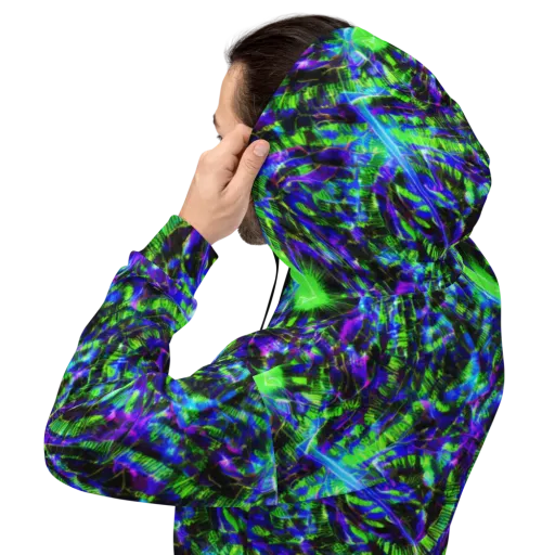 Acid Rainforest on a Hoodie