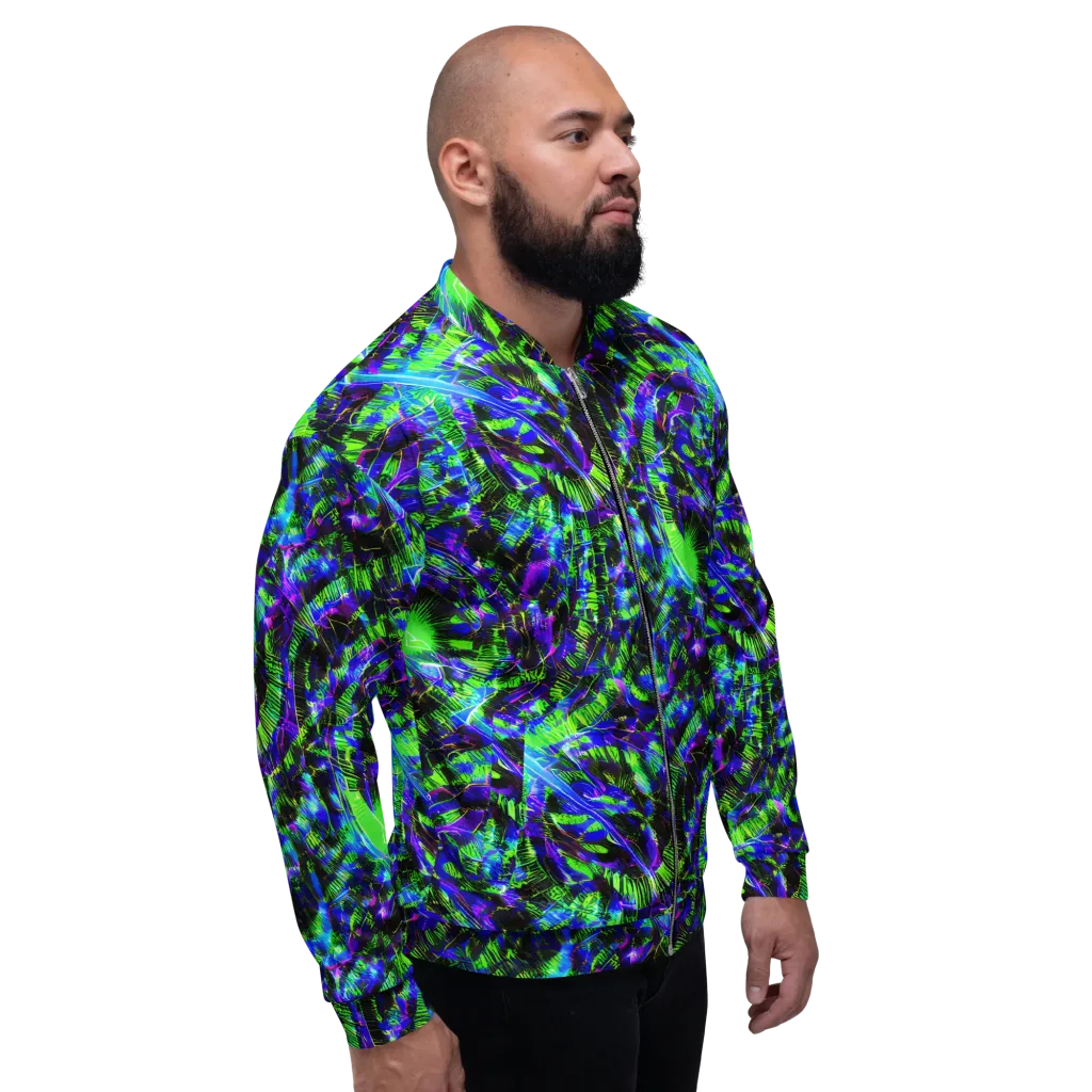 Acid Rainforest on Bomber Jacket — Right