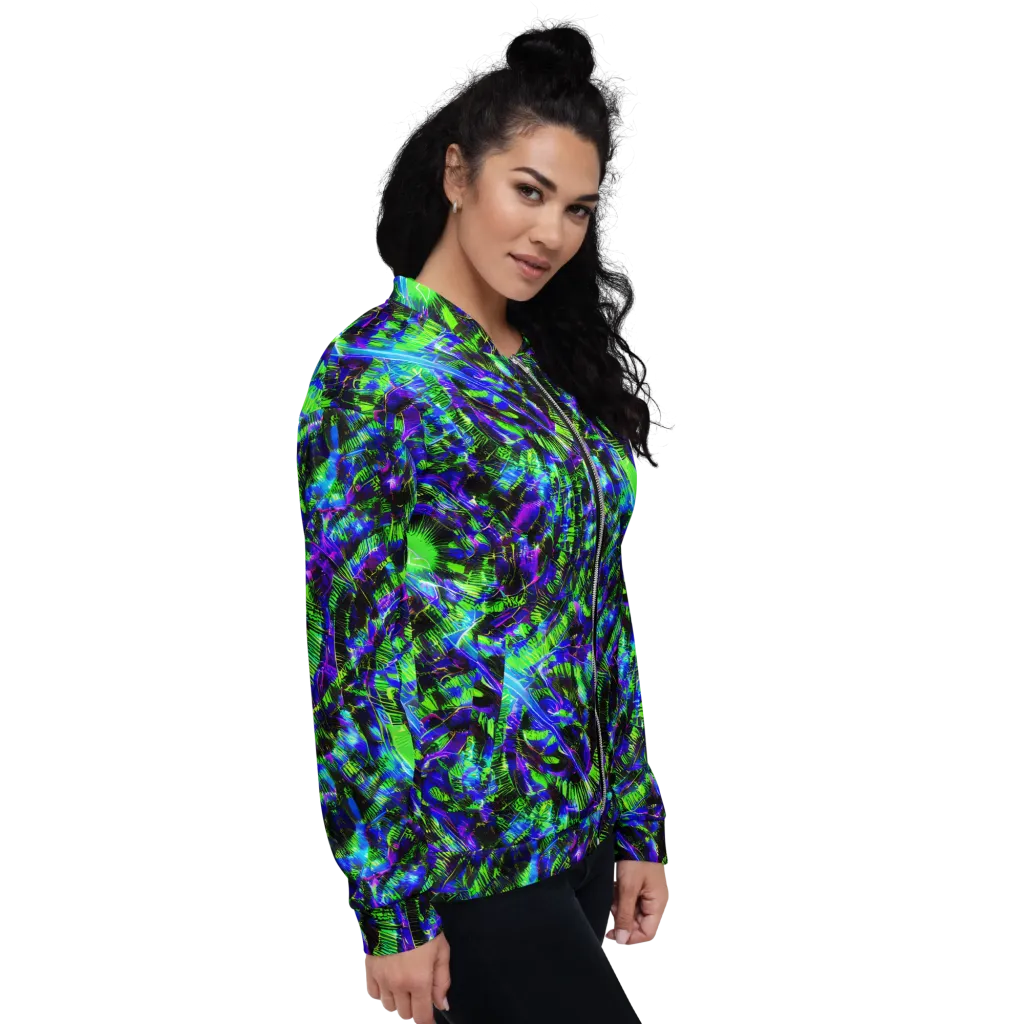 Acid Rainforest on Bomber Jacket — Right