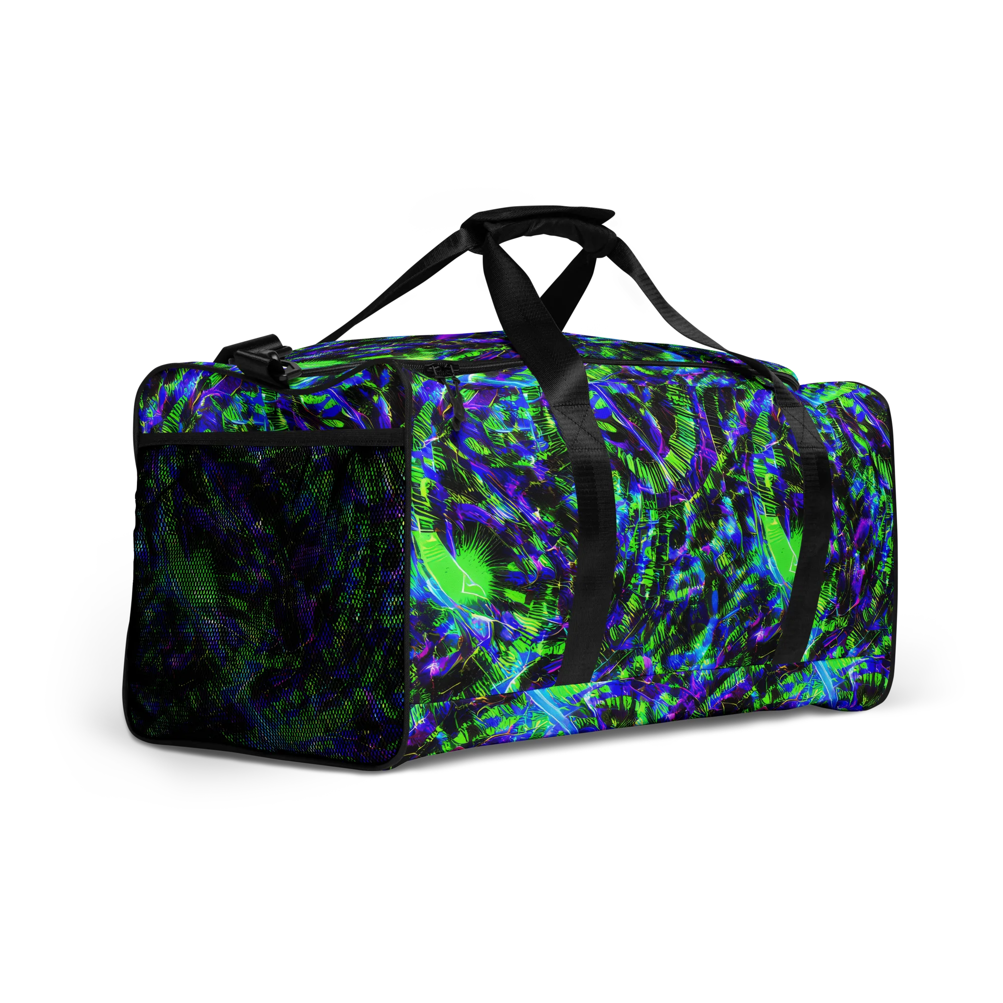 Acid Rainforest on Duffle Bag — Right Front