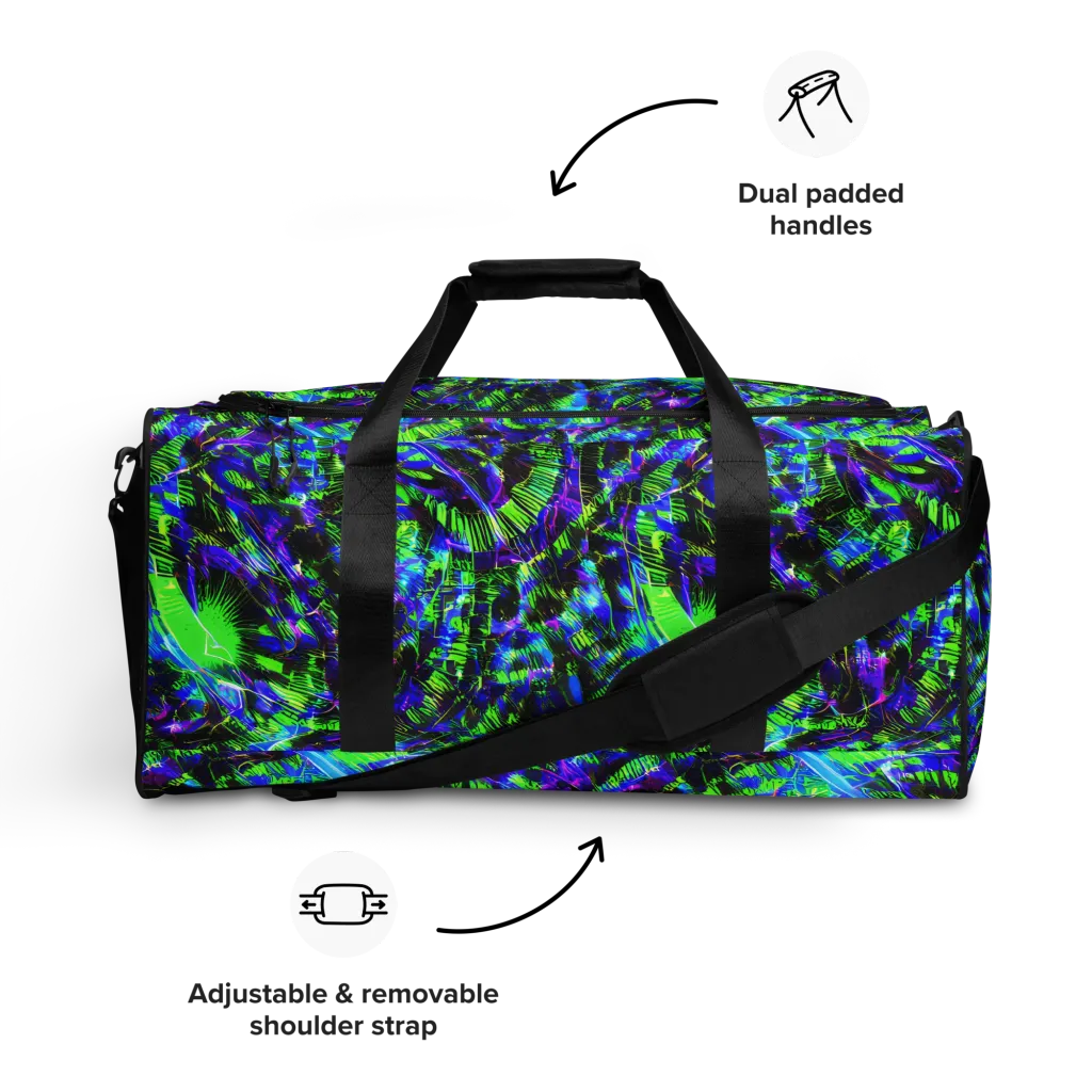 Acid Rainforest on Duffle Bag — Front
