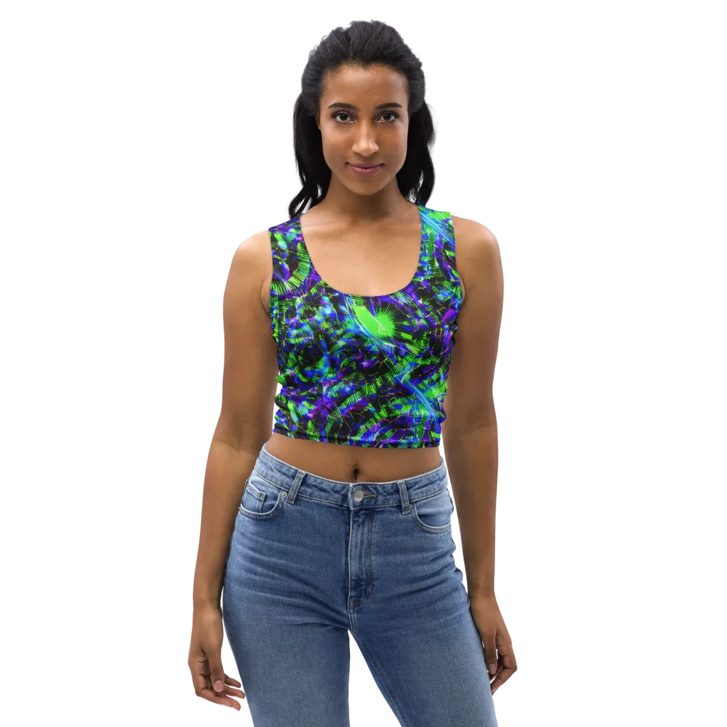 Acid Rainforest on Crop Top — Front