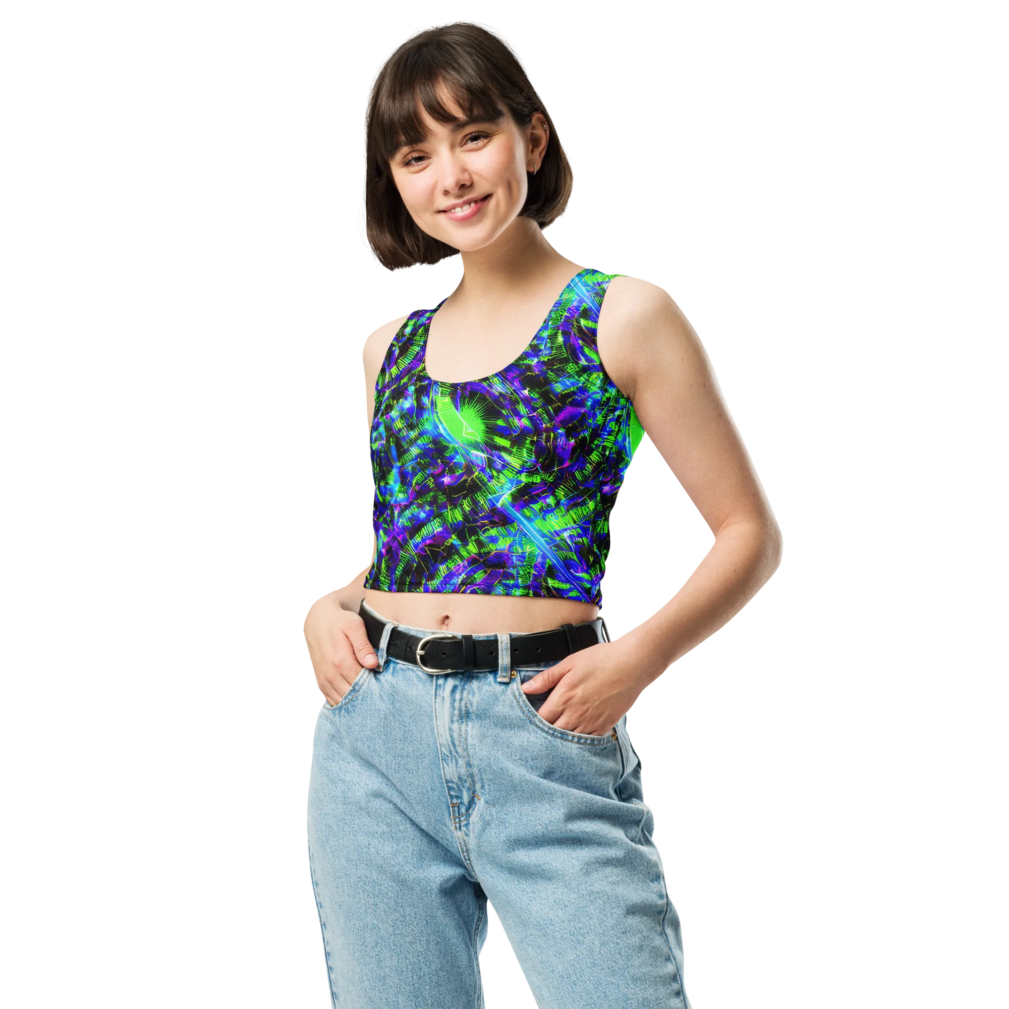 Acid Rainforest on Crop Top — Front