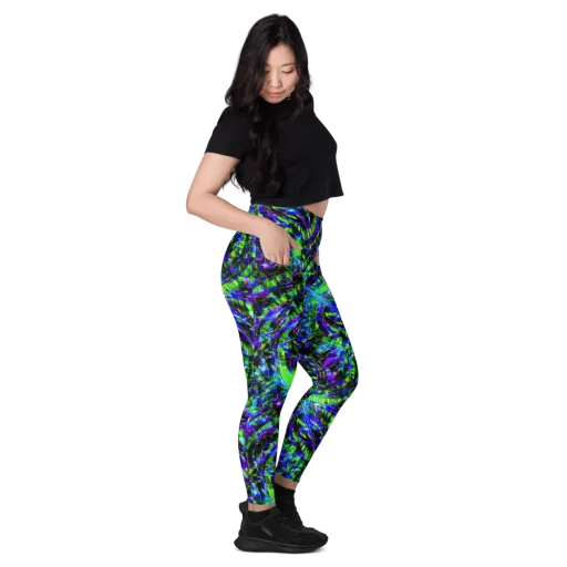 Acid Rainforest on a Leggings with Pockets
