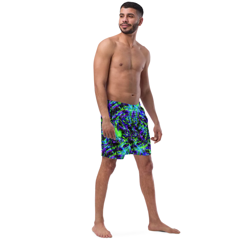 Acid Rainforest on Swim Trunks — Right Front