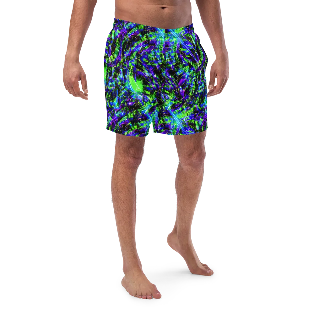 Acid Rainforest on Swim Trunks — Front