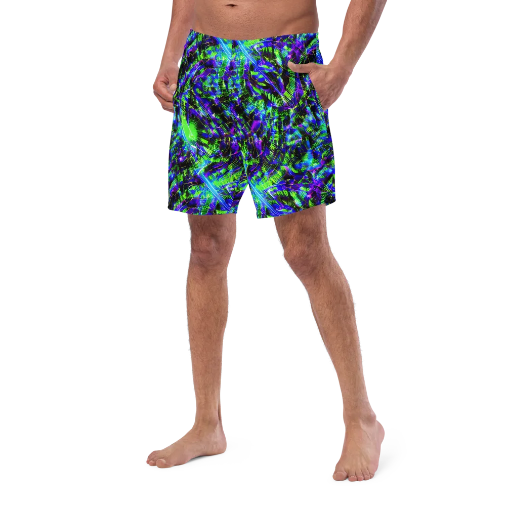 Acid Rainforest on Swim Trunks — Left Front