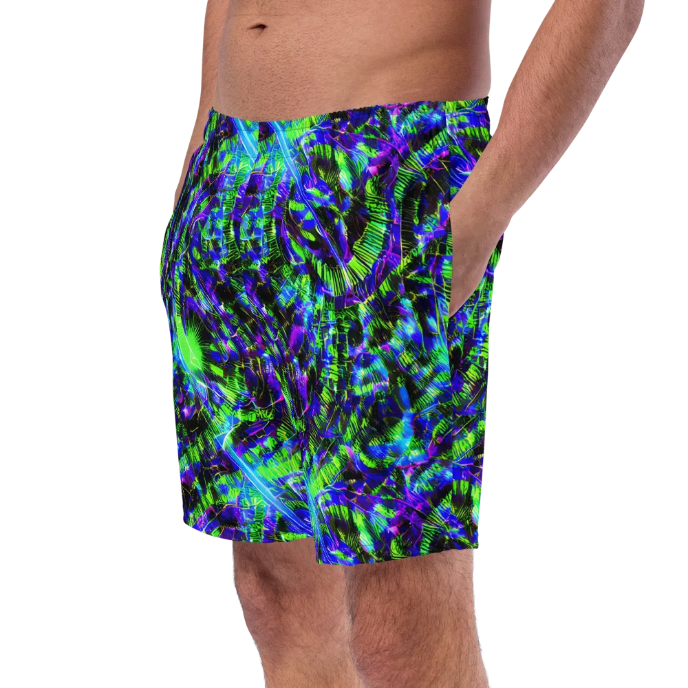 Acid Rainforest on Swim Trunks — Left Front