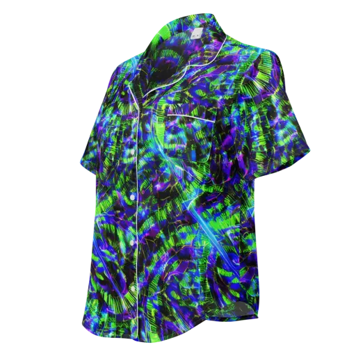 Acid Rainforest on a Women's Short Sleeve Pajama Top