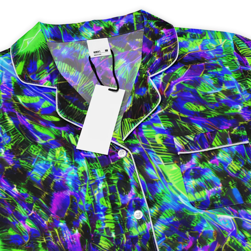 Acid Rainforest on Women's Short Sleeve Pajama Top — Product details