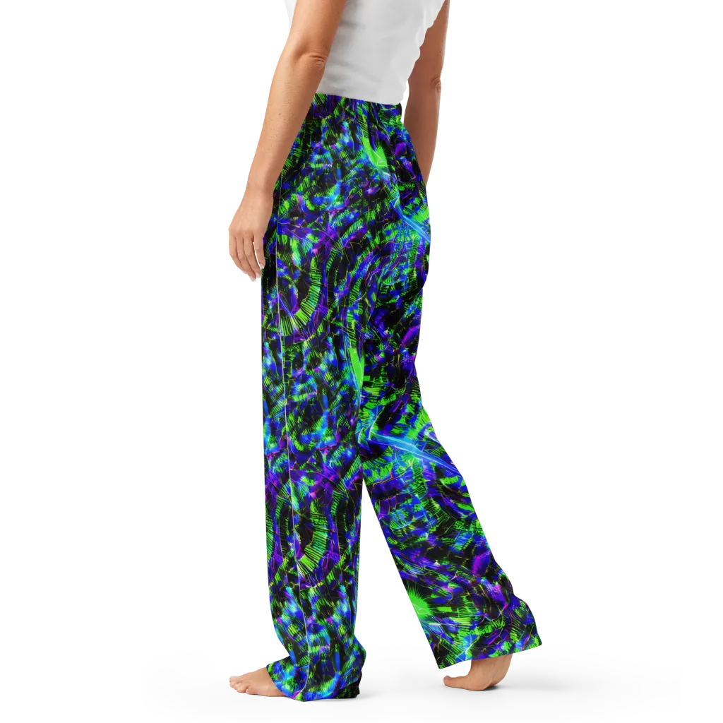 Acid Rainforest on Women's Pajama Pants — Left
