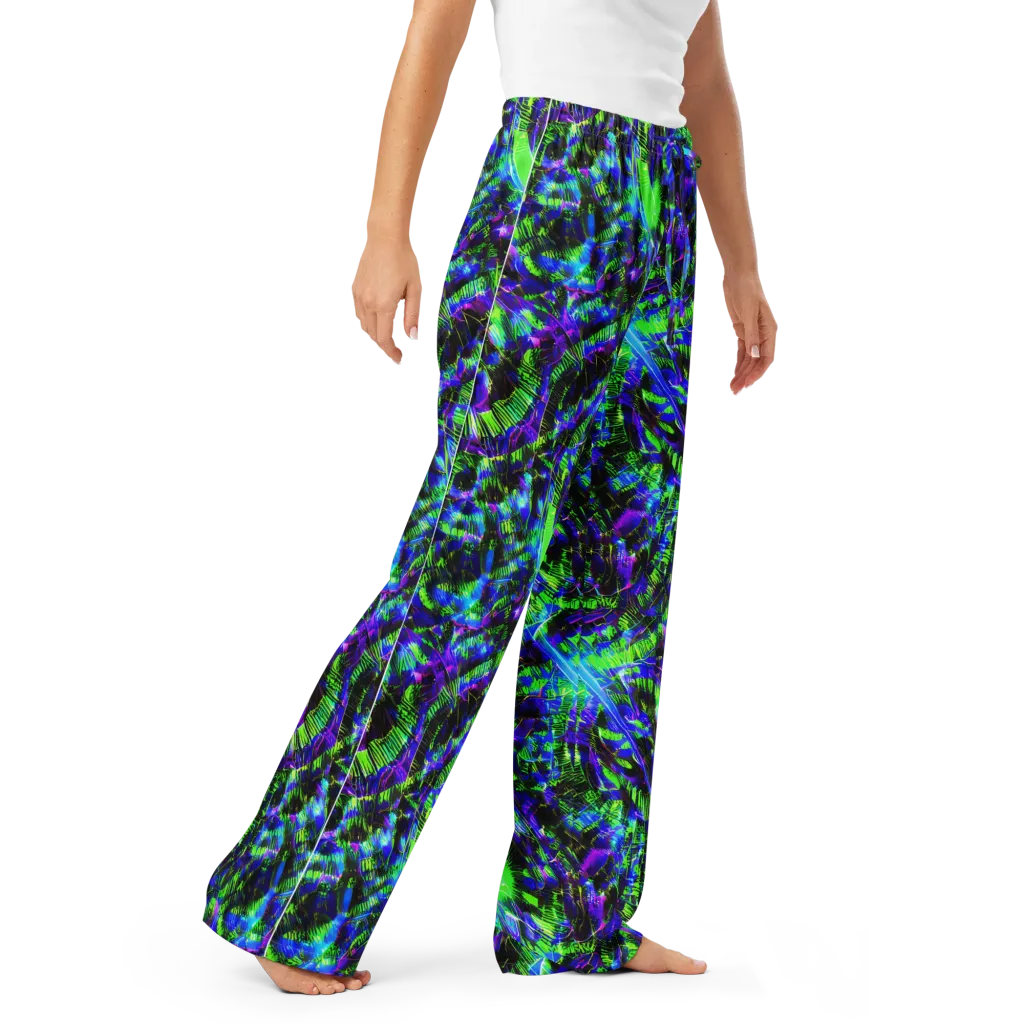 Acid Rainforest on Women's Pajama Pants — Right Front