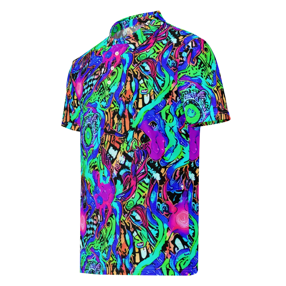 Hypercolor Jungle on Men's Slim Fit Polo Shirt — Left Front
