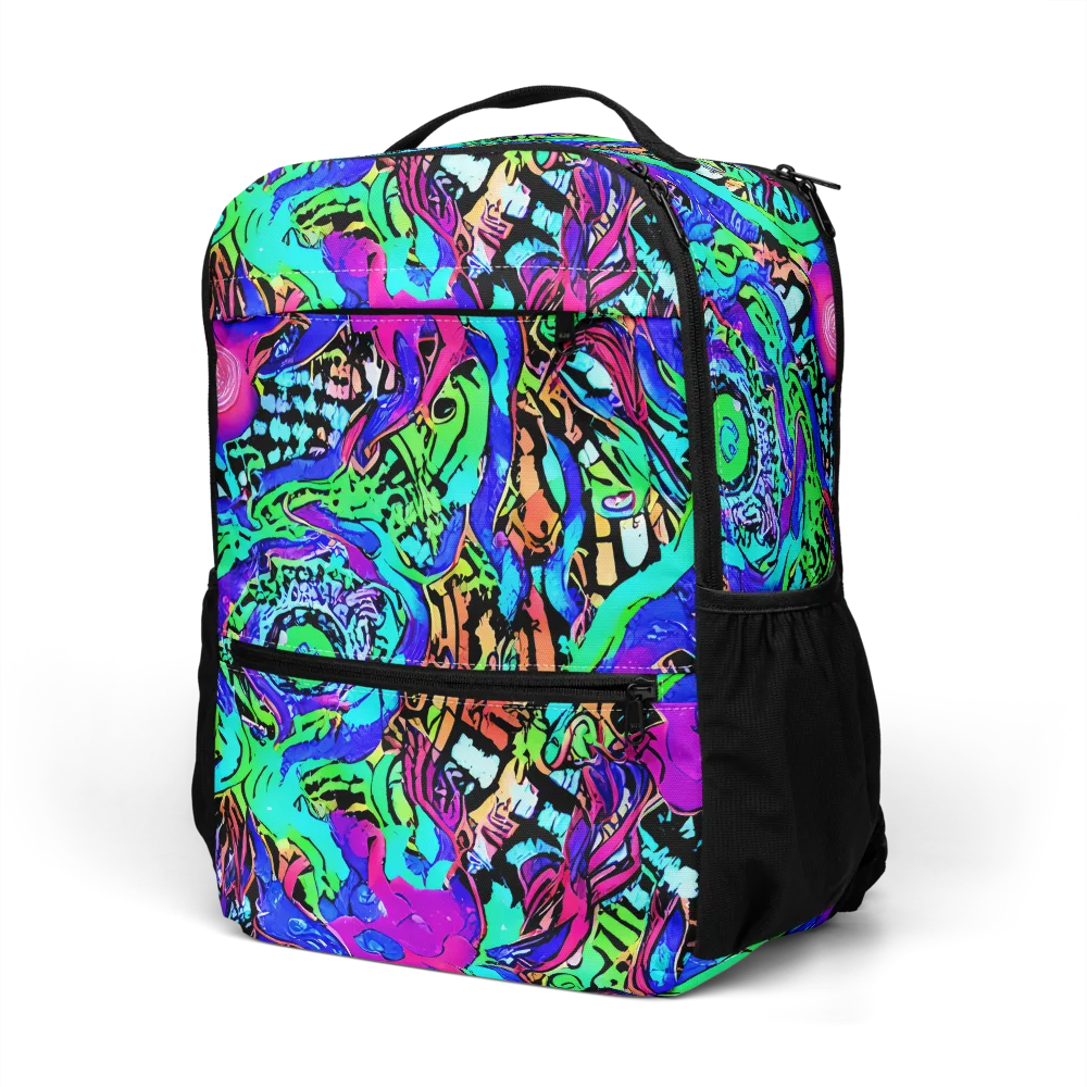 Hypercolor Jungle on Utility Backpack — Left Front