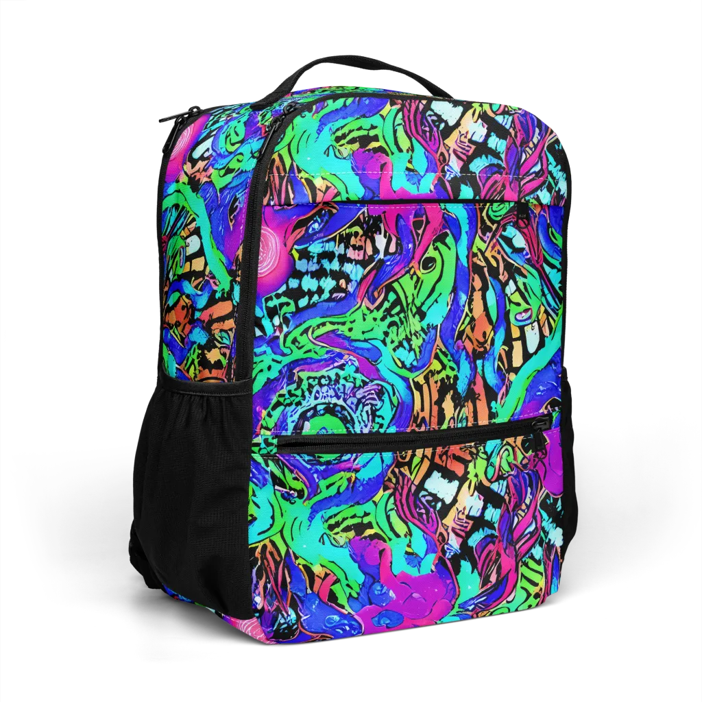 Hypercolor Jungle on Utility Backpack — Right Front