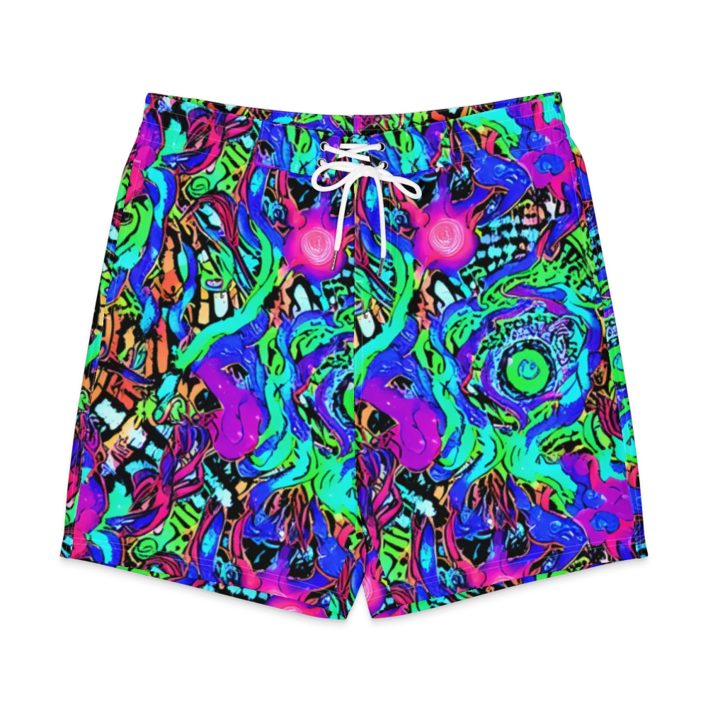 Hypercolor Jungle on Men's Board Shorts — Front