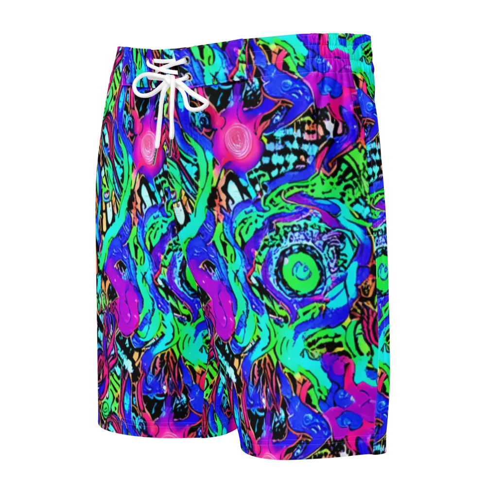 Hypercolor Jungle on Men's Board Shorts — Front