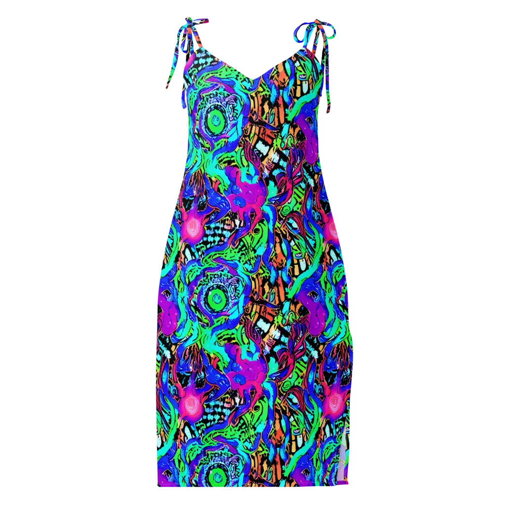 Hypercolor Jungle on Slip Dress — Front