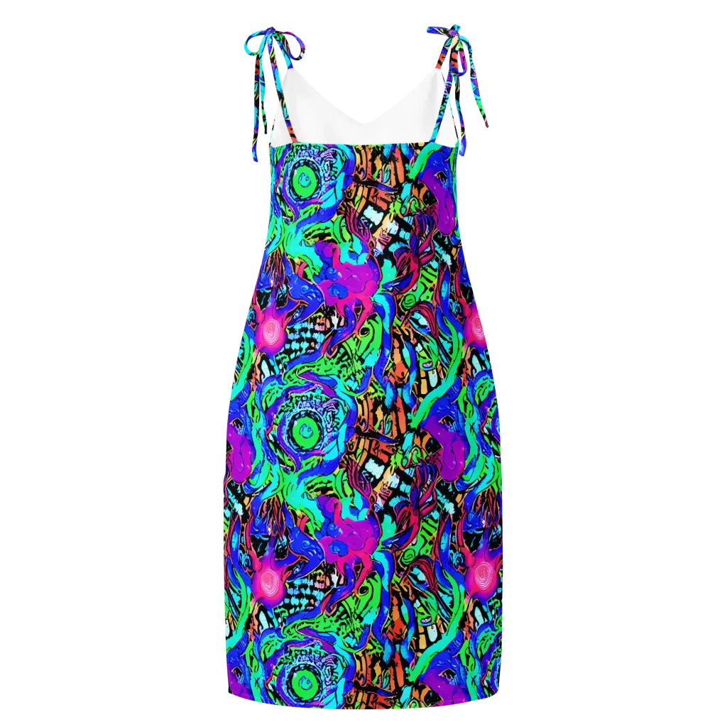 Hypercolor Jungle on Slip Dress — Back