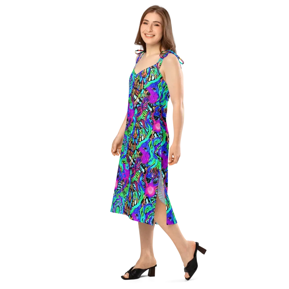 Hypercolor Jungle on Slip Dress — Left Front