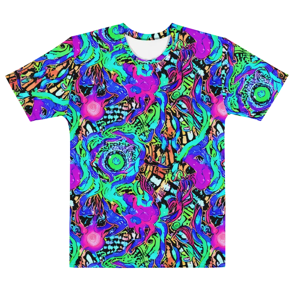 Hypercolor Jungle on Men's Cotton Crew Neck T-Shirt — Front