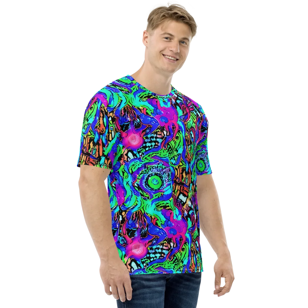 Hypercolor Jungle on Men's Crew Neck T-Shirt — Right