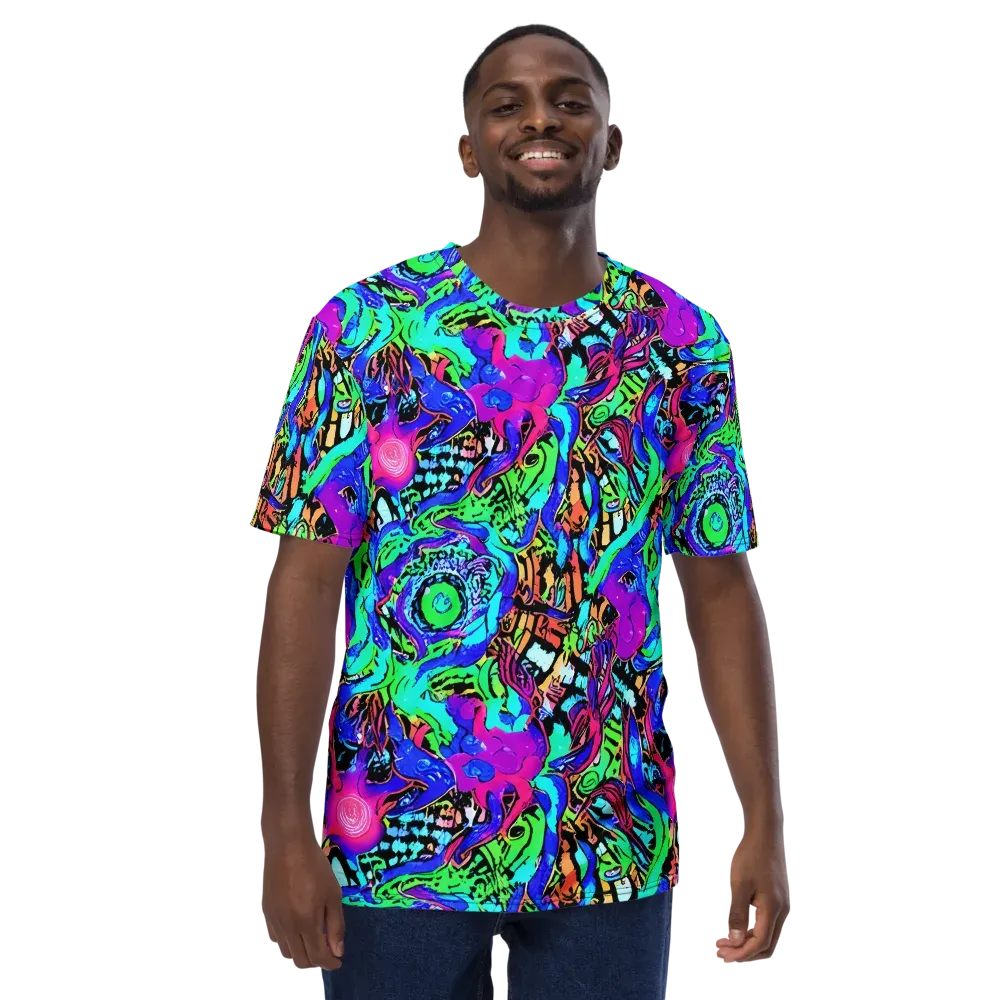 Hypercolor Jungle on Men's Crew Neck T-Shirt — Front