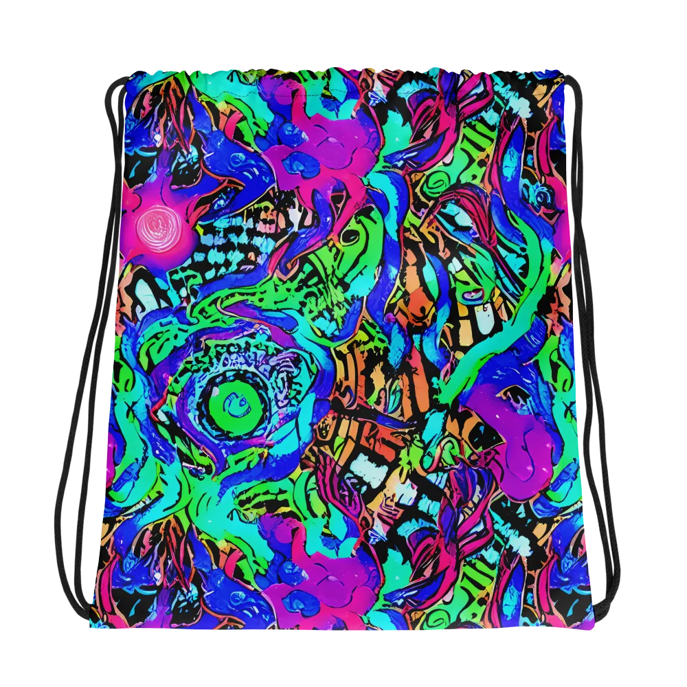 Hypercolor Jungle on Drawstring Bag — Photo