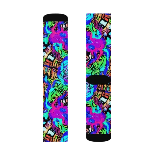 Hypercolor Jungle on a Socks