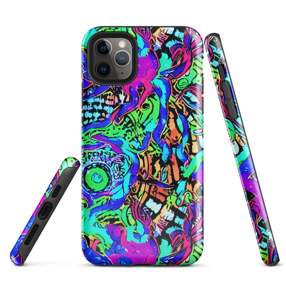 Hypercolor Jungle on Tough Case for iPhone® — Front