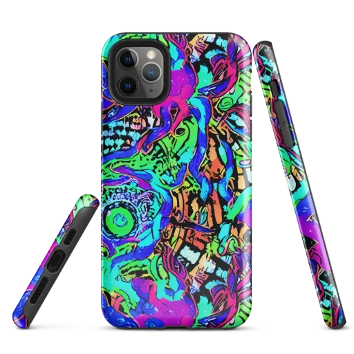 Hypercolor Jungle on a Tough Case for iPhone®