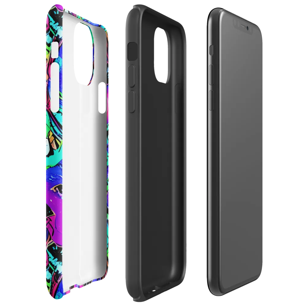 Hypercolor Jungle on Tough Case for iPhone® — Right