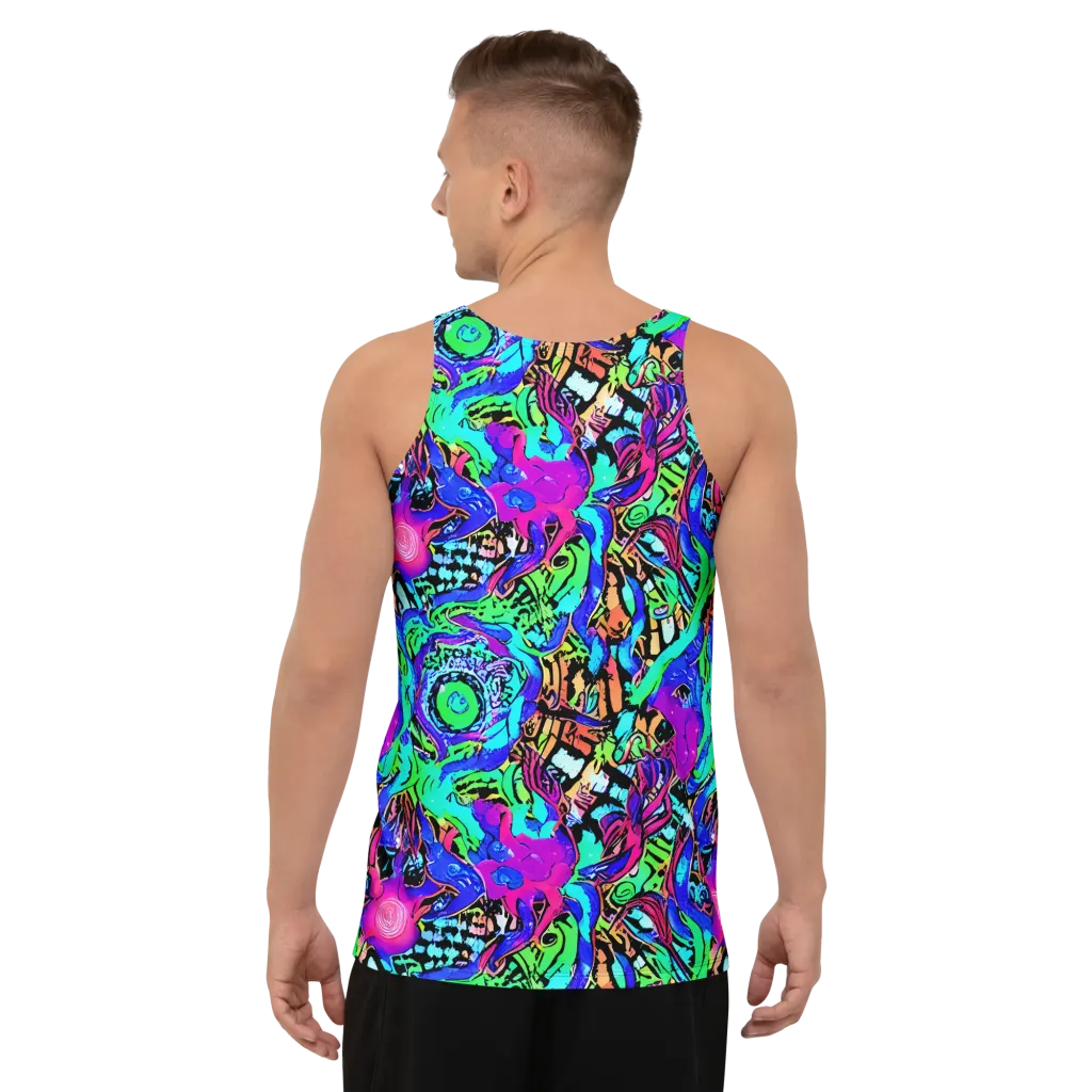 Hypercolor Jungle on Men's Tank Top — Back