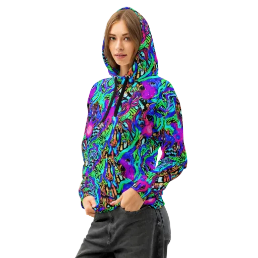 Hypercolor Jungle on a Cotton Hoodie