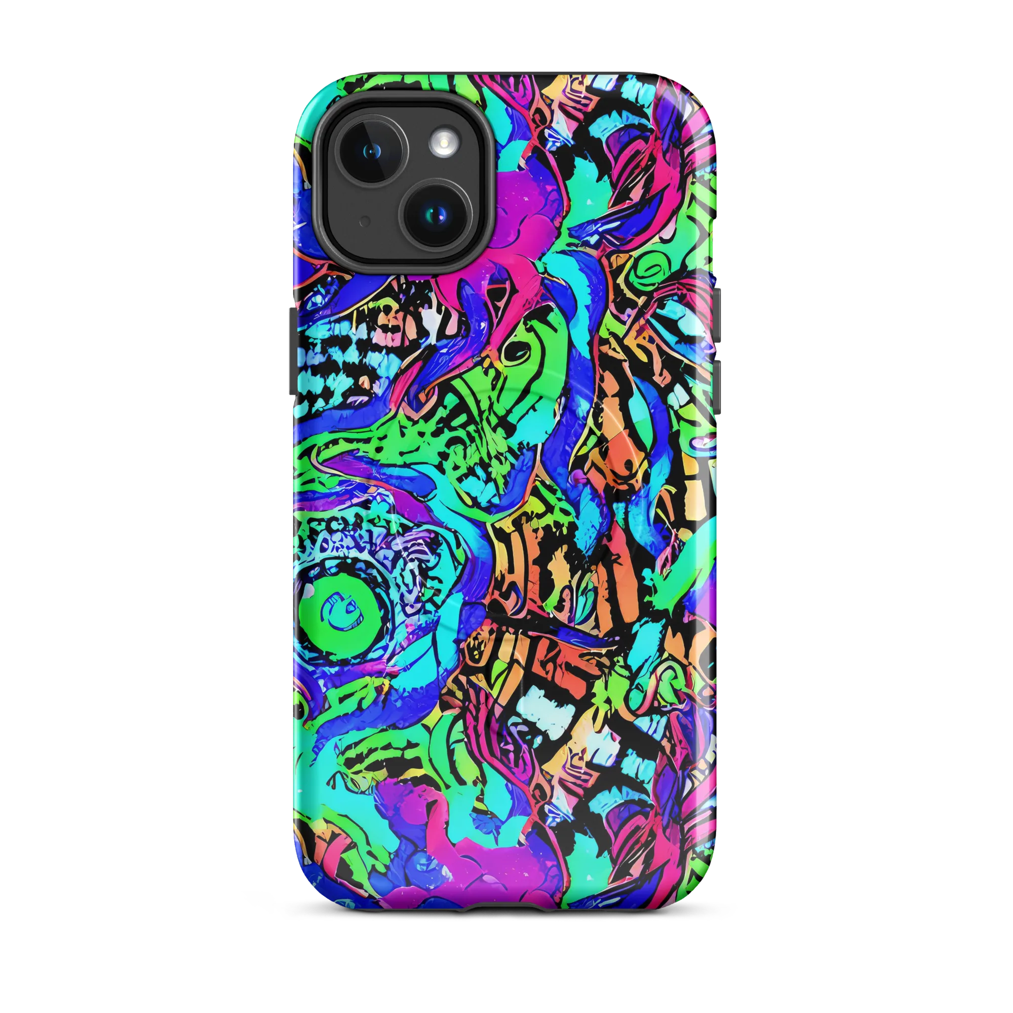 Hypercolor Jungle on MagSafe Tough Case for iPhone® — Front