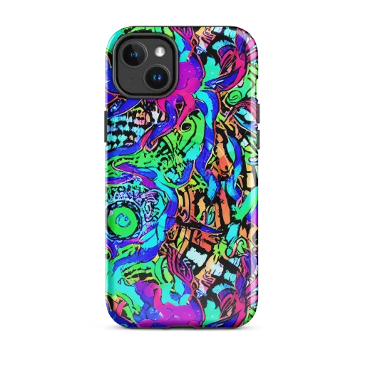 Hypercolor Jungle on a MagSafe Tough Case for iPhone®